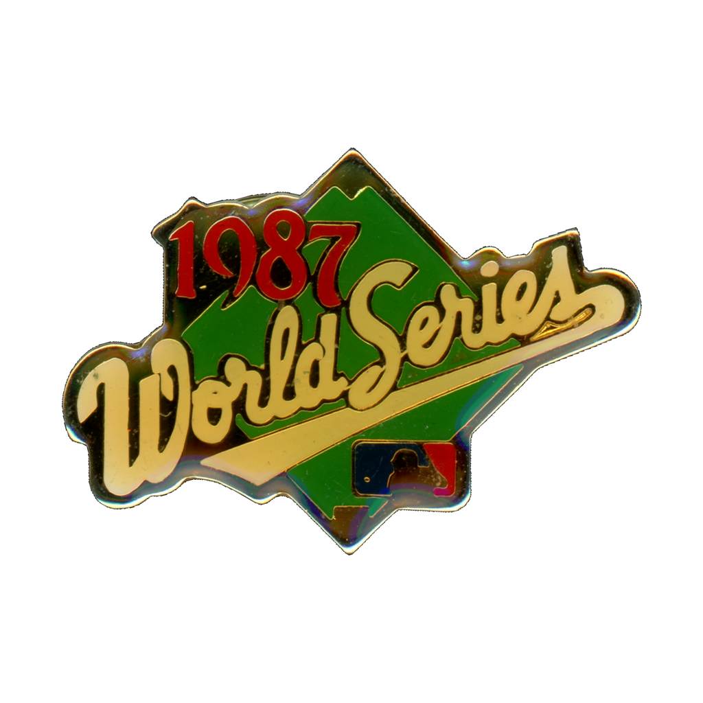 1987 World Series Baseball Diamond Logo Lapel Pin Front