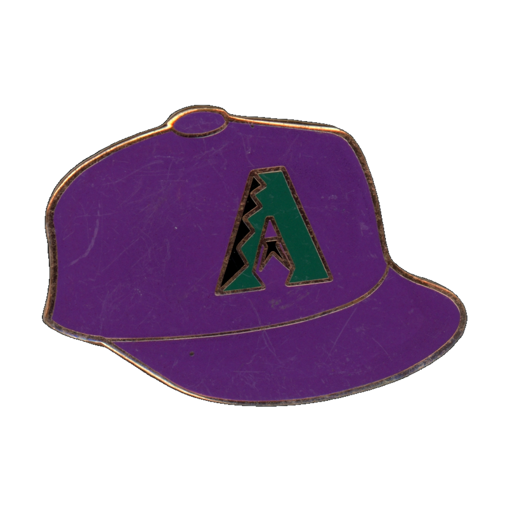 Arizona Diamondbacks Purple Baseball Cap Lapel Pin Front