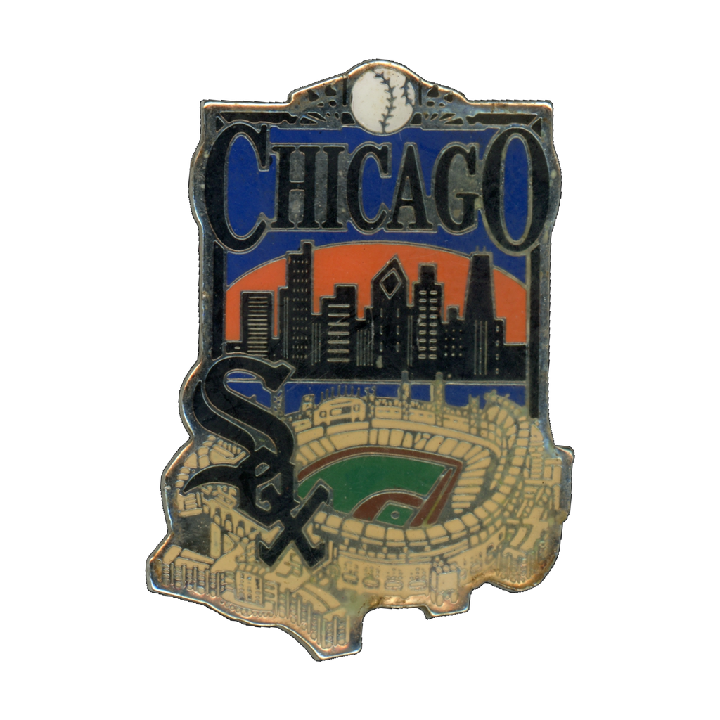 Chicago White Sox Comiskey Park Skyline 1995 Lapel Pin Front