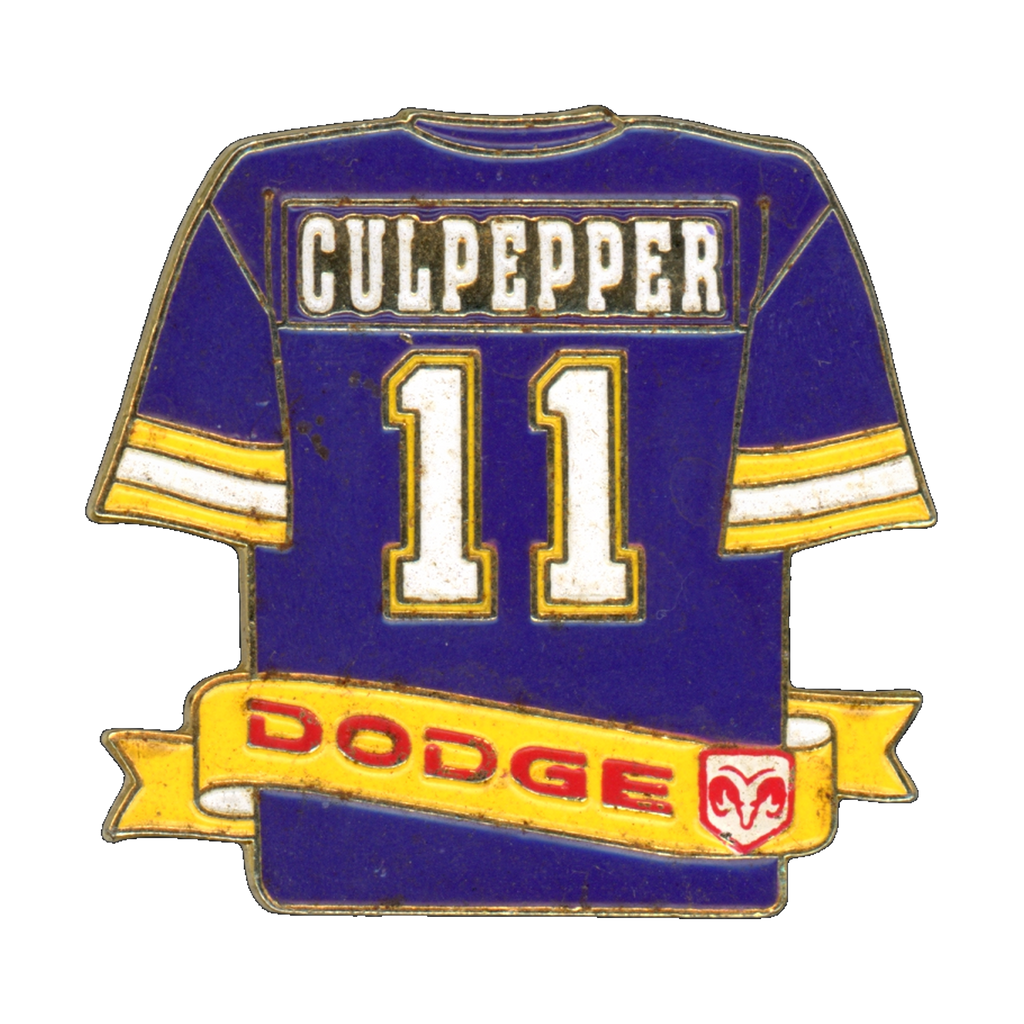 Dodge Minnesota Vikings Daunte Culpepper Jersey 2001 Lapel Pin Front