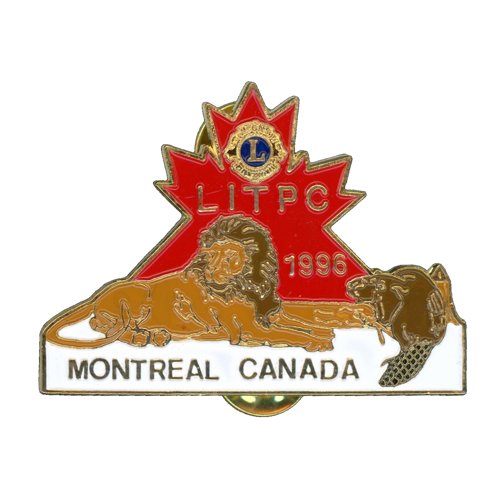 Lions Club LITPC Montreal Canada 1996 Lapel Pin Front