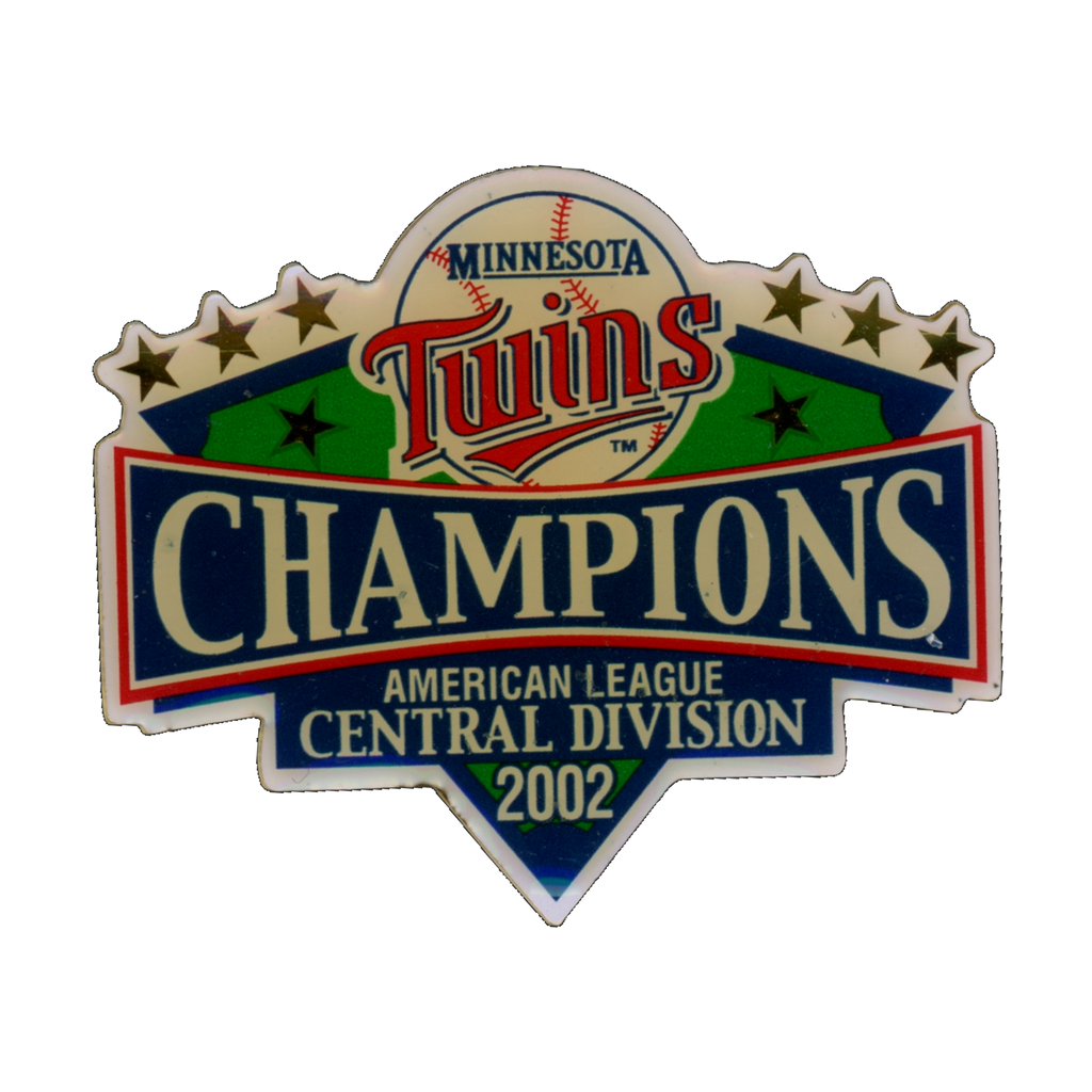 Minnesota Twins 2002 AL Central Division Champions Lapel Pin Front