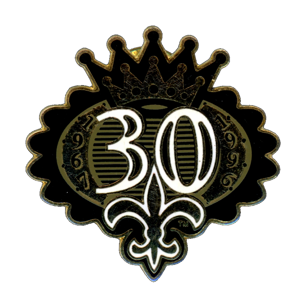 New Orleans Saints 30th Anniversary 1996 Lapel Pin Front