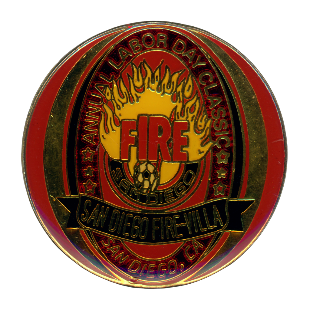 San Diego Fire-Villa Annual Labor Day Classic Vintage Lapel Pin Front
