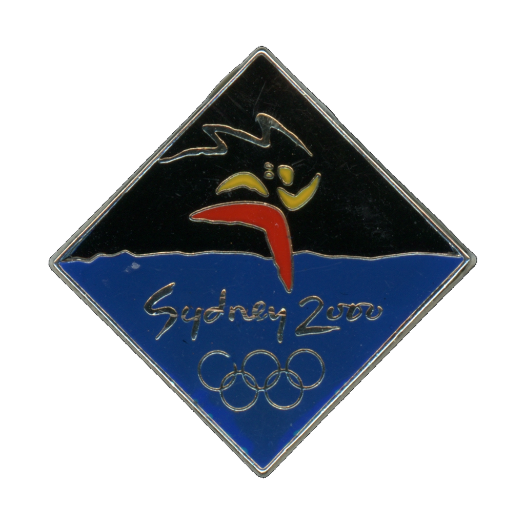Sydney 2000 Olympics Diamond Logo Lapel Pin Front