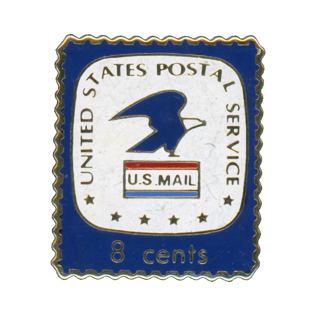 United States Postal Service 8 Cents Stamp Lapel Pin Front