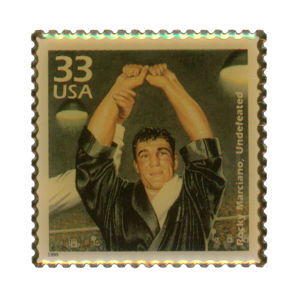 USPS Rocky Marciano Undefeated Stamp 1999 Lapel Pin Front
