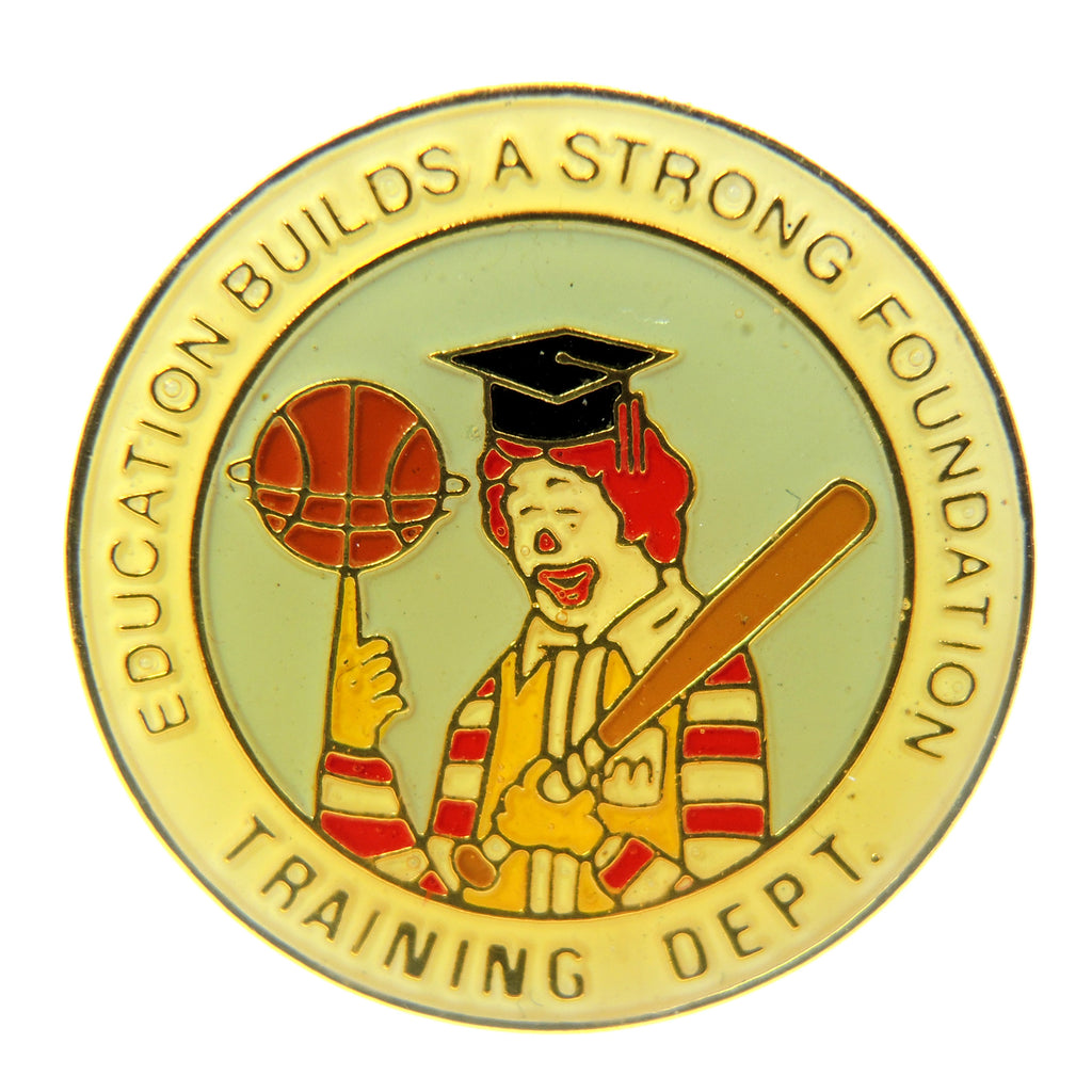 McDonald's Ronald McDonald Training Department Lapel Pin - Fazoom