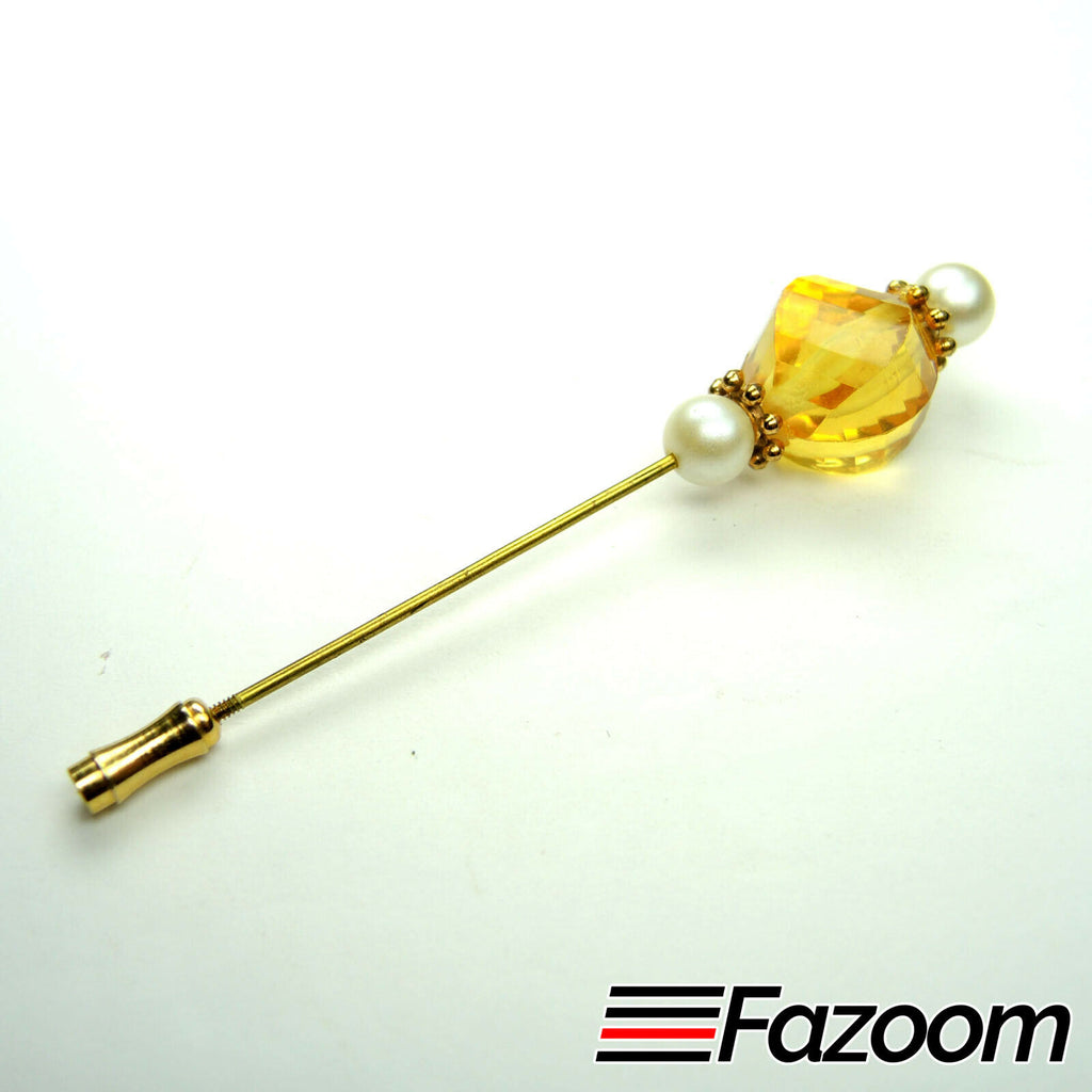 Pearl & Beads Brooch Stick Pin Vintage - Fazoom