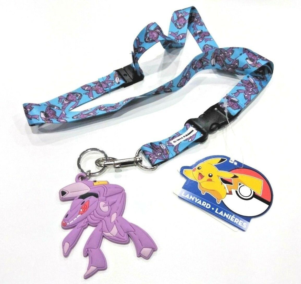 Pokemon Genesect Keychain Lanyard Pin Holder with Charm Nintendo - Fazoom