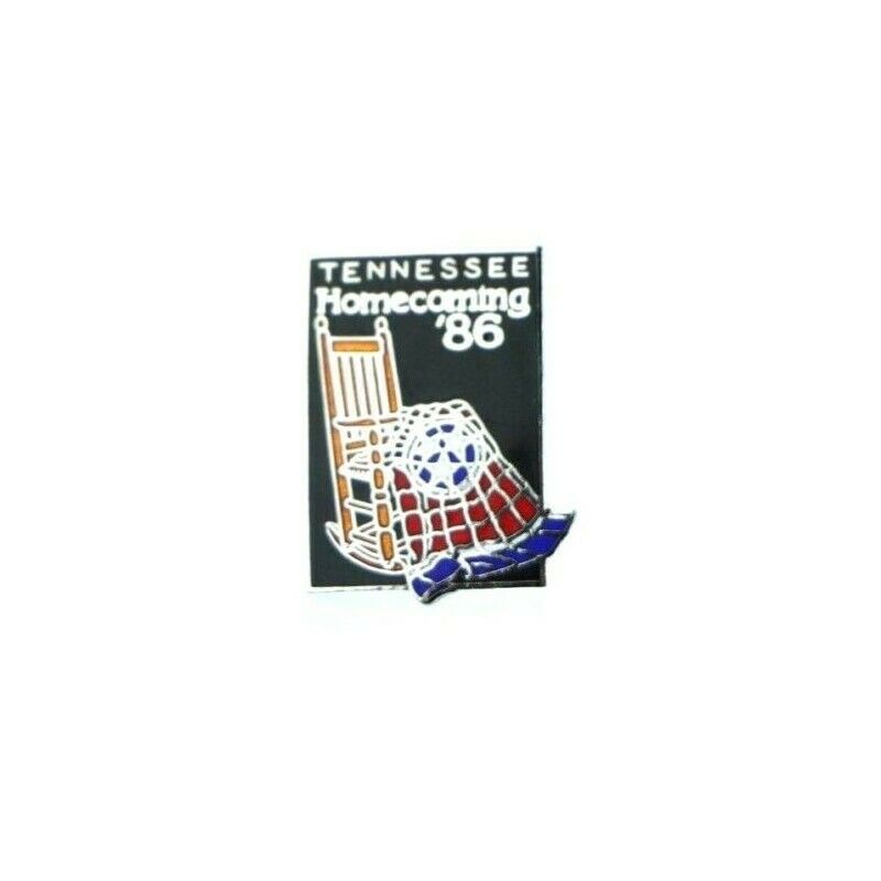 1986 Tennessee Homecoming Rocking Chair Quilt Lapel Pin Tie Hat Badge - Fazoom