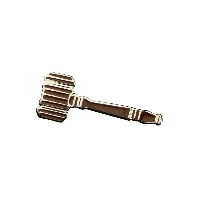 Auctioneer's Gavel Lapel Pin - Fazoom