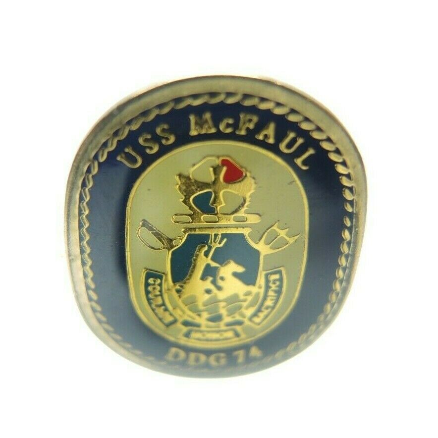 USS McFaul (DDG-74) United States Navy Arleigh Burke-class Destroyer Lapel Pin - Fazoom