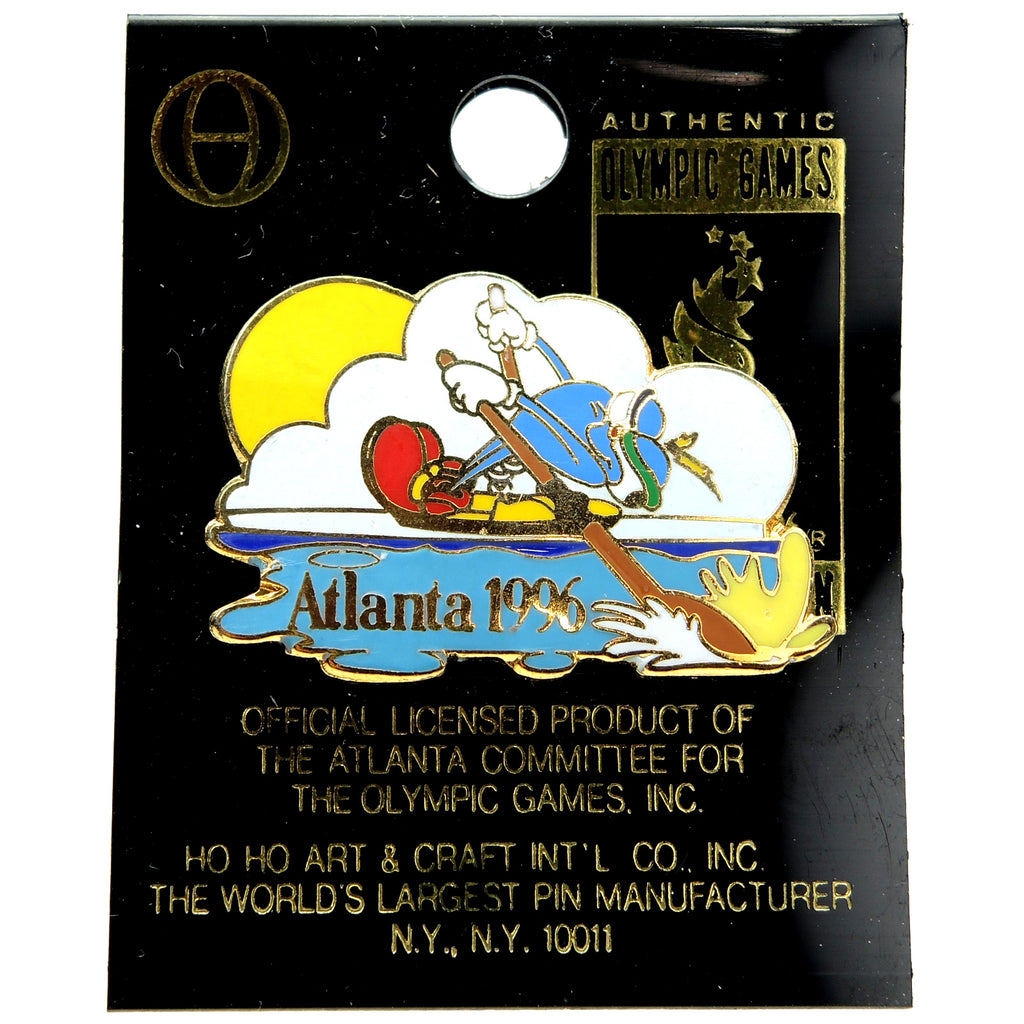 Atlanta 1996 Summer Olympic Games Izzy Mascot Rowing Lapel Pin