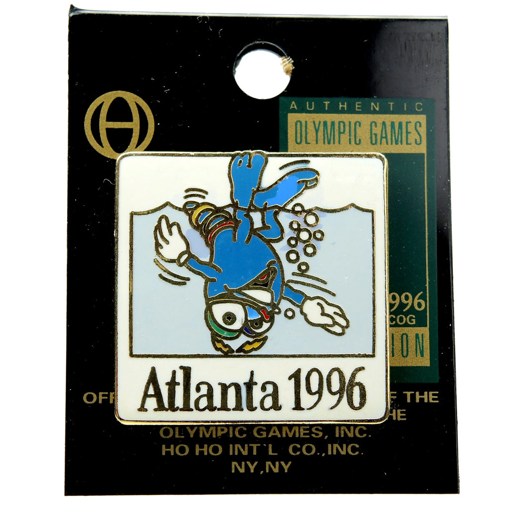 Atlanta 1996 Summer Olympic Games Izzy Mascot Synchronized Swimming Lapel Pin
