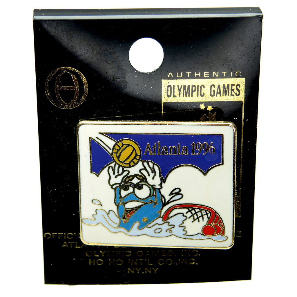 Atlanta 1996 Summer Olympic Games Izzy Mascot Water Polo Lapel Pin - Fazoom