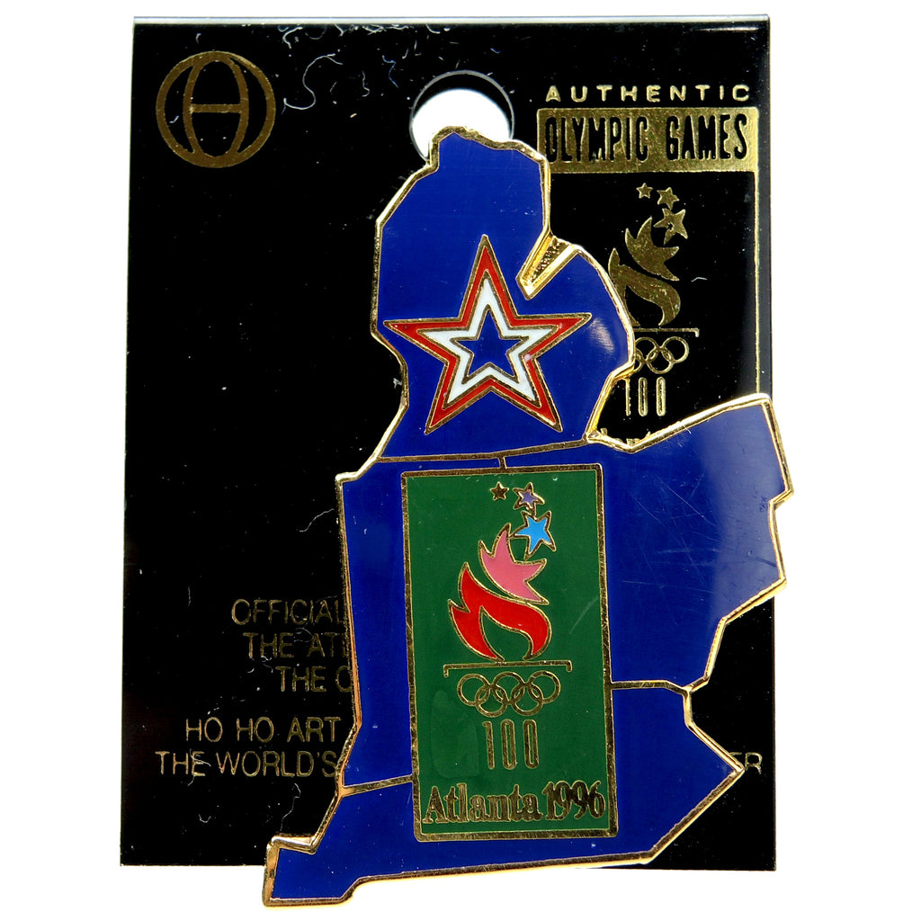Atlanta 1996 Summer Olympic Games Michigan Indiana Ohio Kentucky Lapel Pin