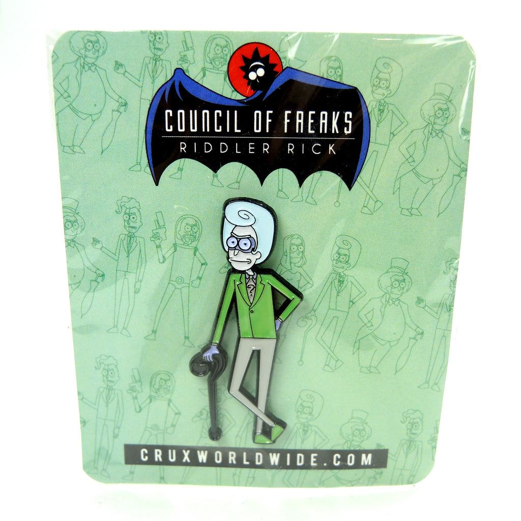 CRUXWORLDWIDE Riddler Rick Mashup Lapel Pin - Fazoom