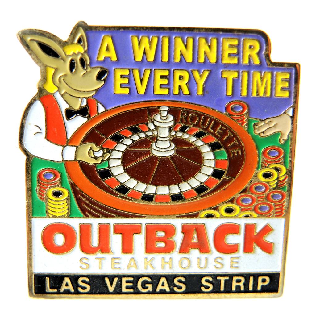 Outback Steakhouse Las Vegas Strip A Winner Every Time Lapel Pin - Fazoom