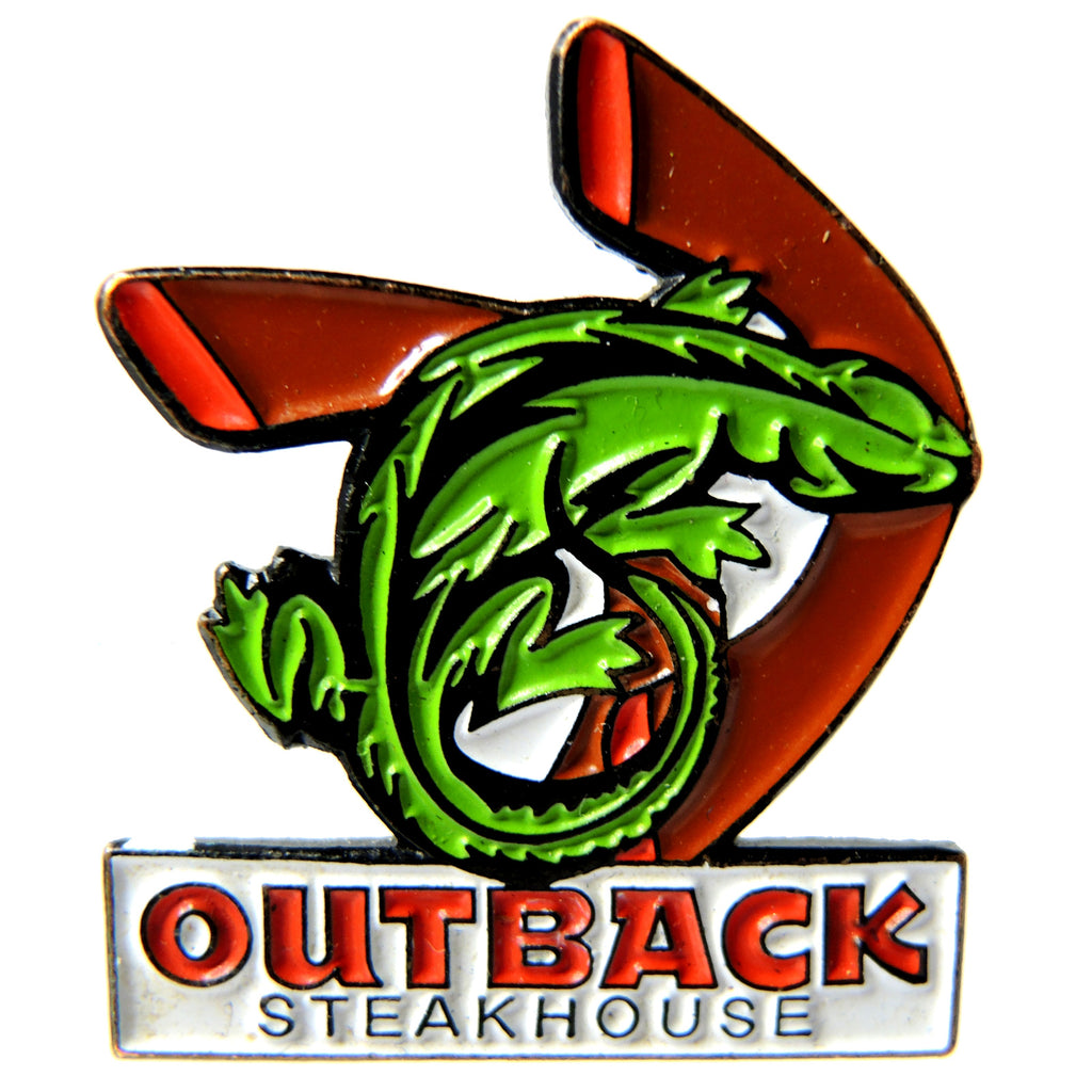 Outback Steakhouse Lizard Boomerangs Lapel Pin - Fazoom