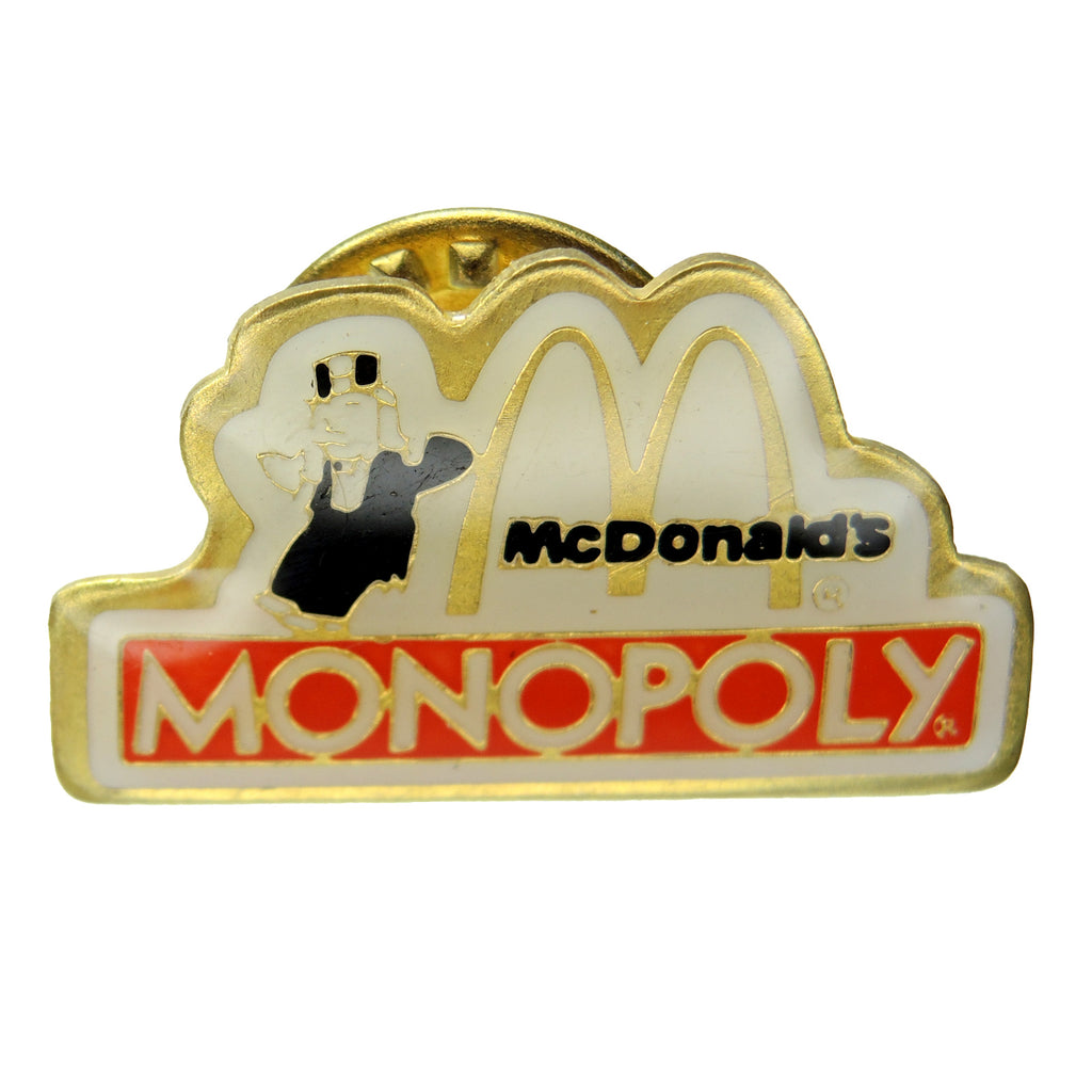McDonald’s Monopoly Rich Uncle Pennybags 1987 Lapel Pin - Fazoom
