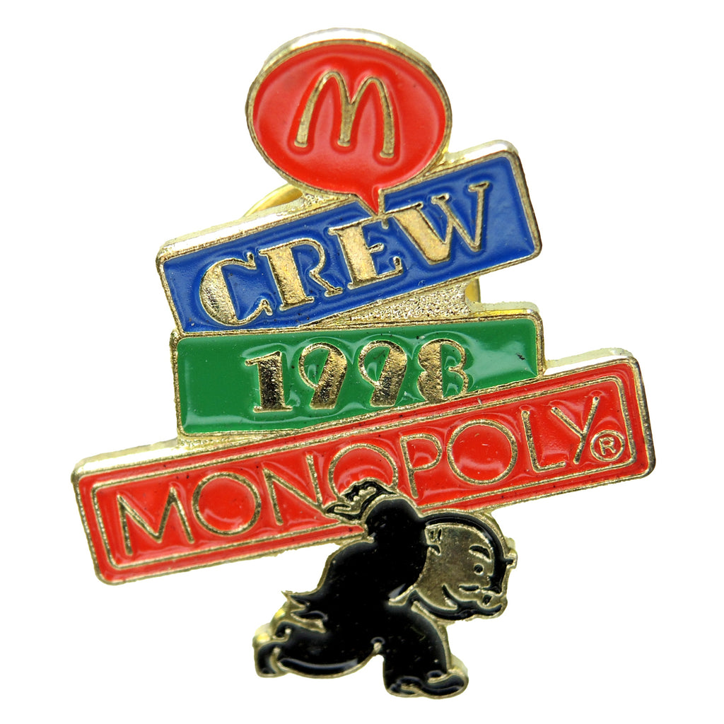 McDonald’s Monopoly Rich Uncle Pennybags Crew 1998 Lapel Pin - Fazoom