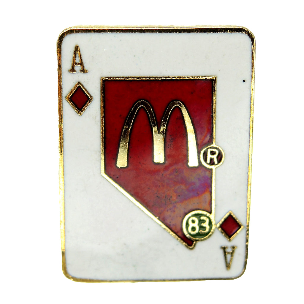 McDonald's Nevada Ace of Diamonds 83 Lapel Pin - Fazoom