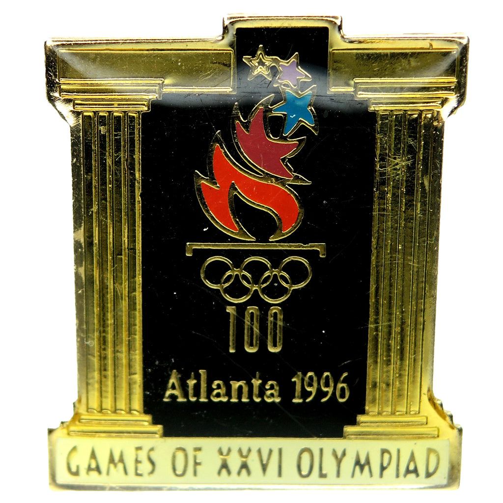 Atlanta 1996 Summer Olympic Games 100th Logo + Columns Lapel Pin 514345