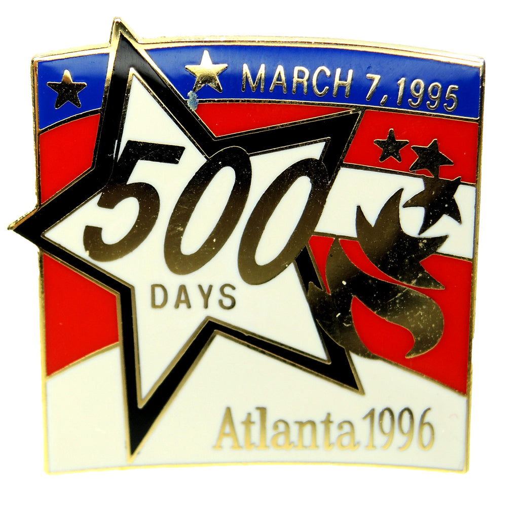 Atlanta 1996 Summer Olympic Games 500 Days Countdown Lapel Pin 55373