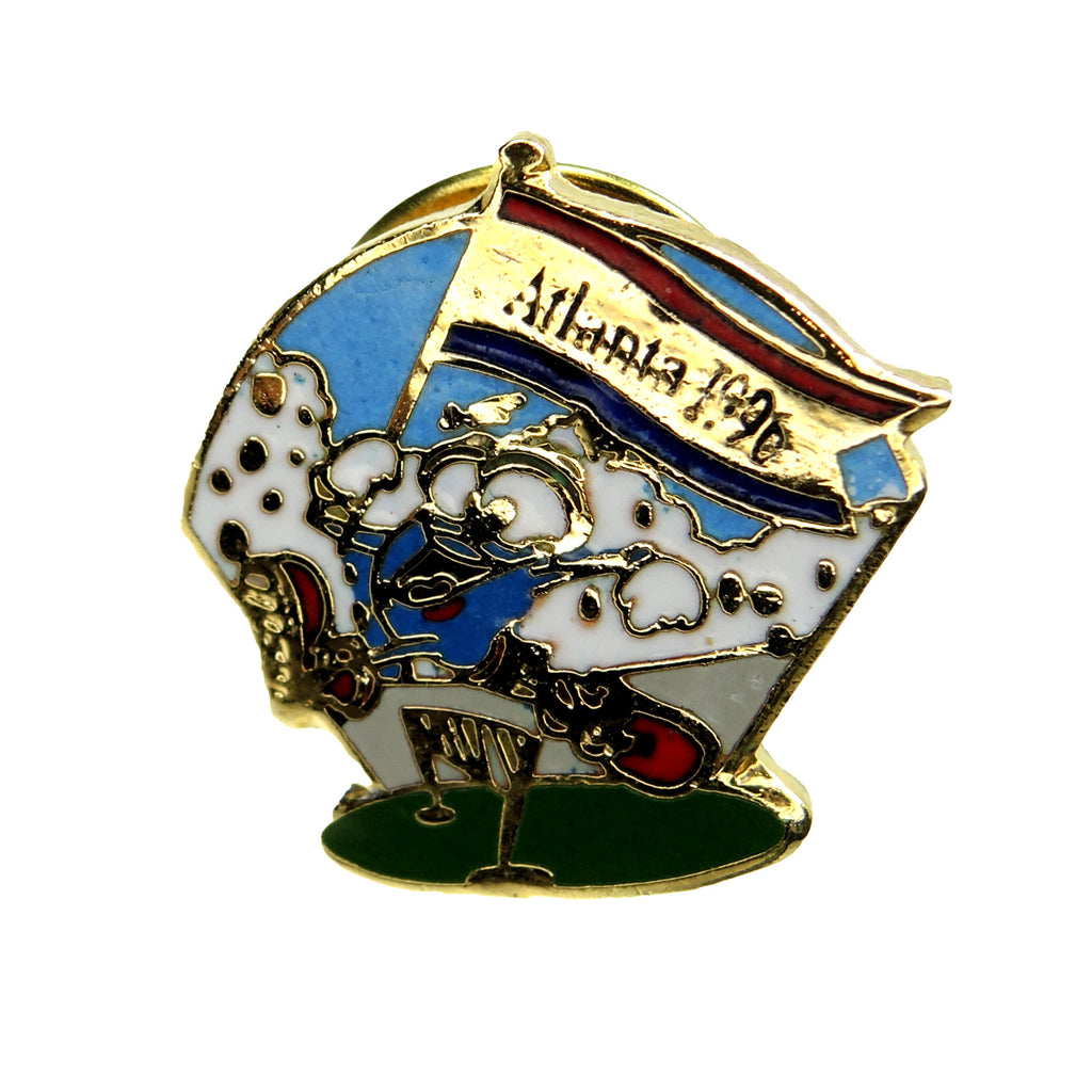 Atlanta 1996 Summer Olympic Games Izzy Mascot Hurdles Small Lapel Pin