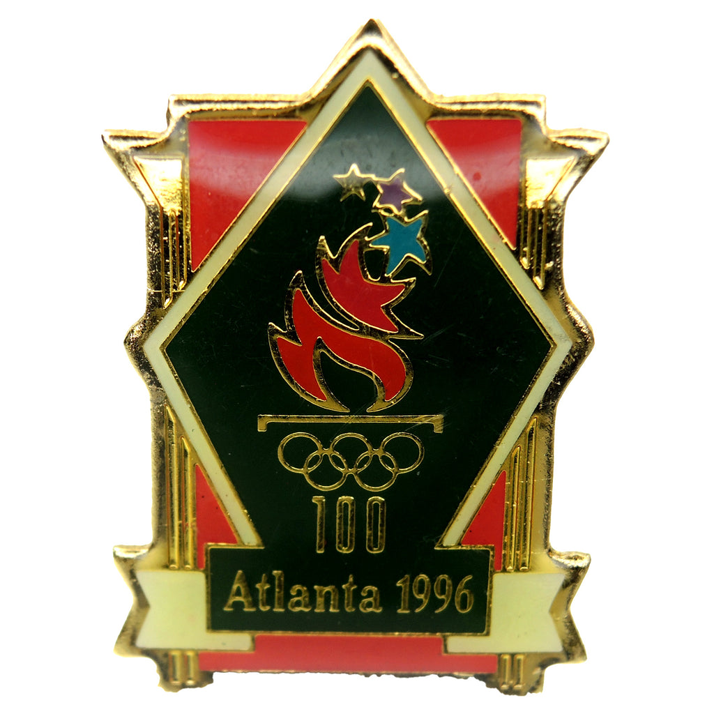 Atlanta 1996 Summer Olympic Games Torch + Columns Lapel Pin 514015